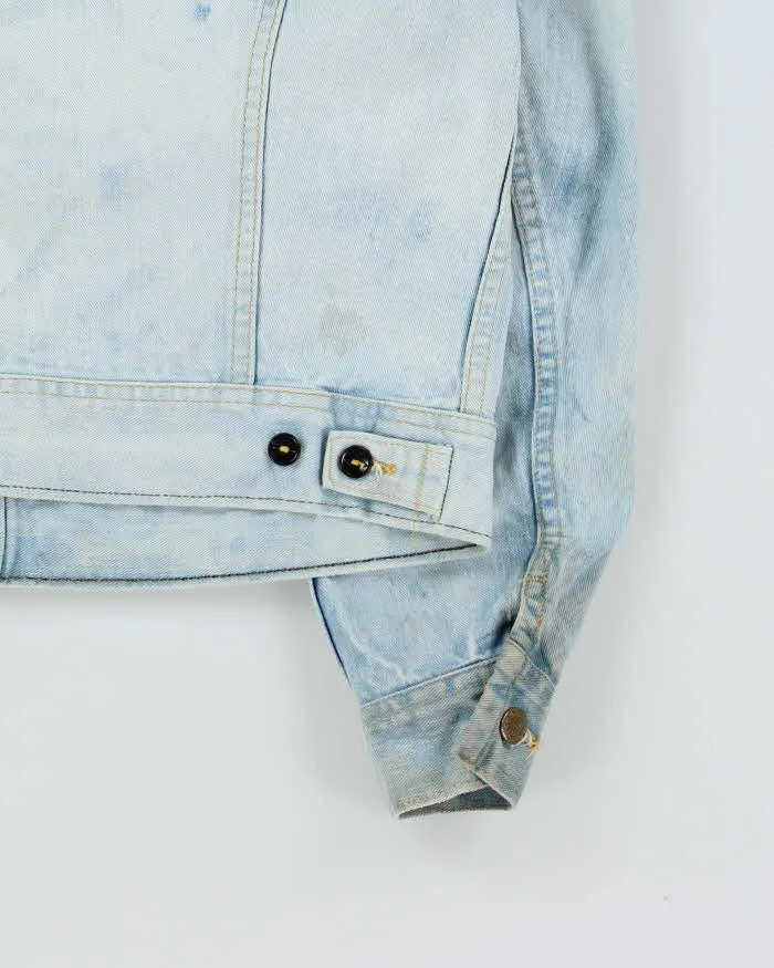 Vintage 1970s Lee Riders Made In USA Distressed Light Wash Denim Trucker Jacket - M sold by Rokit product image thumbnail 5