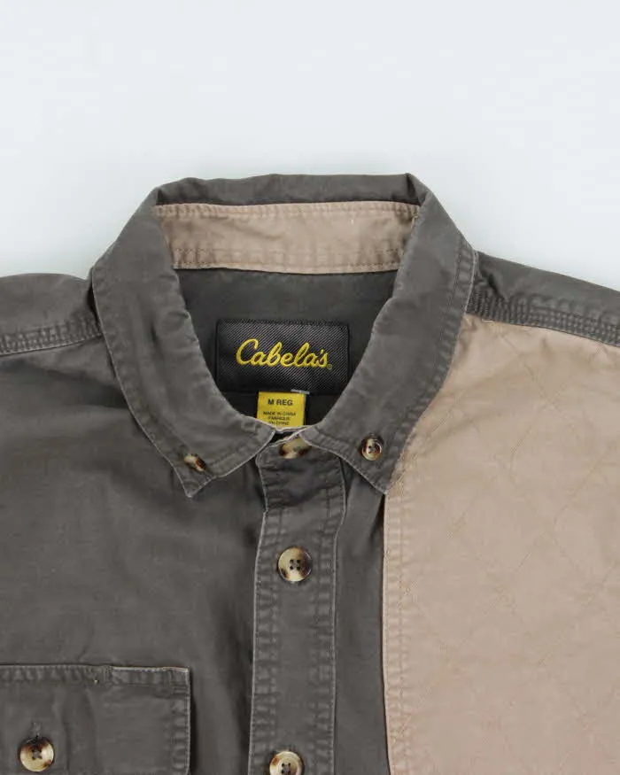 Vintage Cabela's Khaki Long Sleeve Cotton Canvas Hunting Shirt - M sold by Rokit product image thumbnail 3