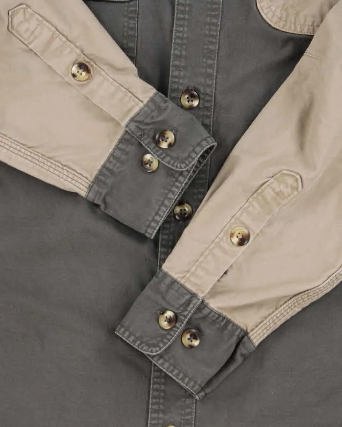 Vintage Cabela's Khaki Long Sleeve Cotton Canvas Hunting Shirt - M sold by Rokit product image thumbnail 5