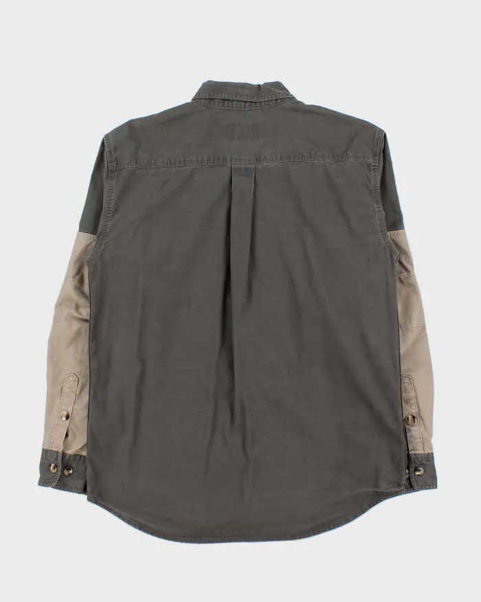 Vintage Cabela's Khaki Long Sleeve Cotton Canvas Hunting Shirt - M sold by Rokit product image thumbnail 2