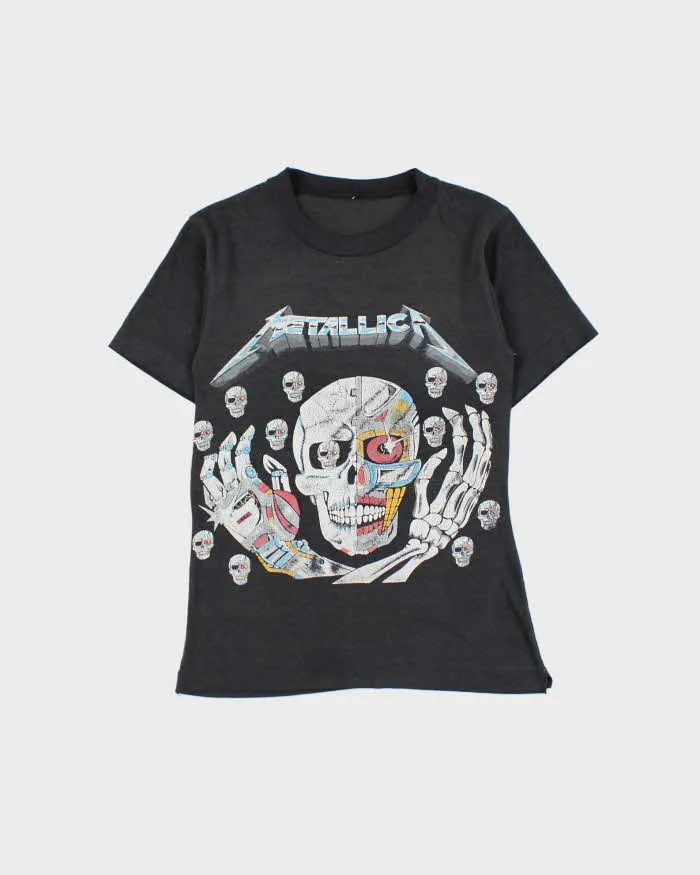 Vintage 1980s Metallica Robot Skeleton Single Stitch Crewneck T-Shirt - XS sold by Rokit