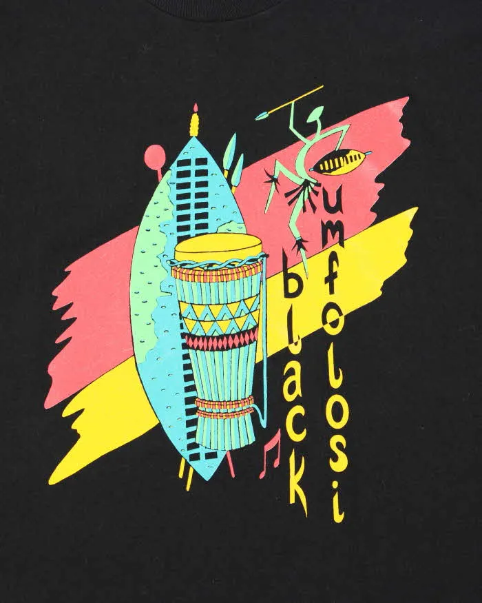 Vintage 1990s Black Umfolosi FOTL Single Stitch Crewneck T-Shirt - XL sold by Rokit product image thumbnail 4
