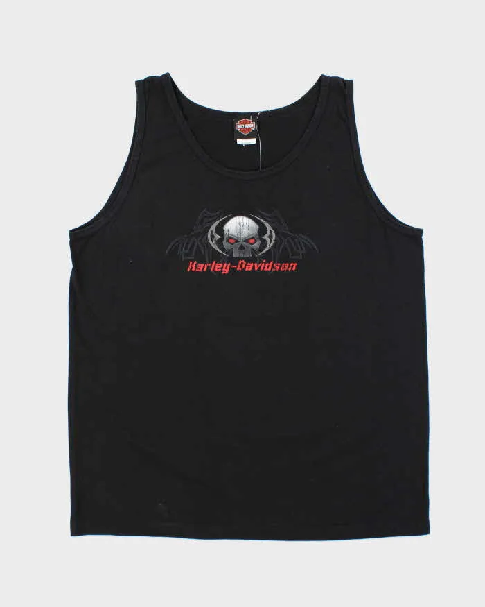 Vintage Y2K 00s Harley Davidson Skull Hollywood California Vest - XL sold by Rokit