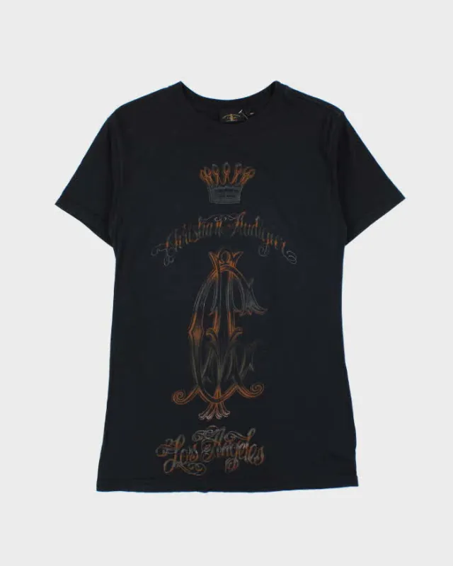 Vintage Y2K 00s Christian Audiger Made In USA Crewneck T-Shirt - S sold by Rokit