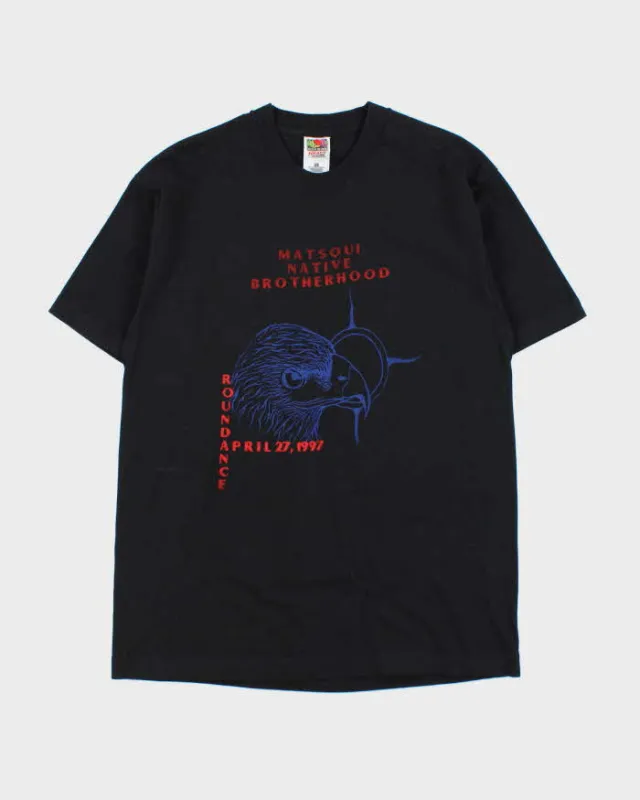 Vintage 1997 Matsqui Tribal Heavyweight Single Stitch Crewneck T-Shirt - L sold by Rokit