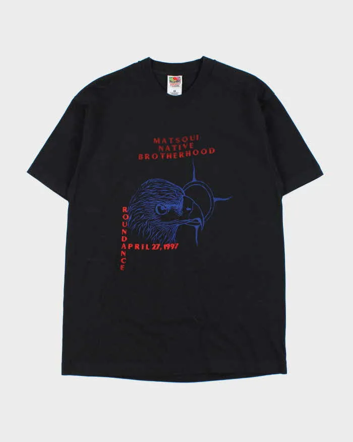 Vintage 1997 Matsqui Tribal Heavyweight Single Stitch Crewneck T-Shirt - L sold by Rokit