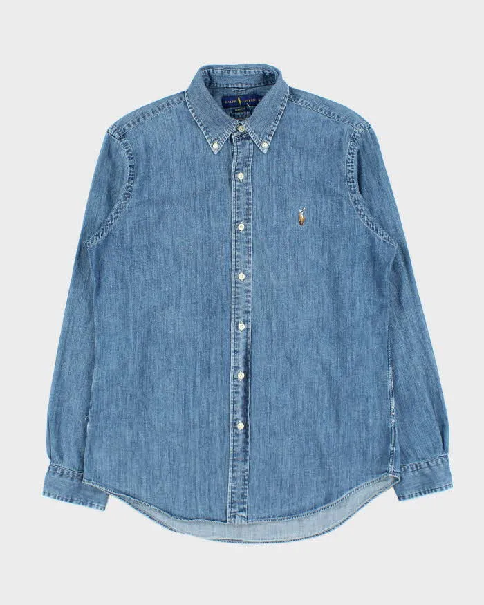Vintage Ralph Lauren Classic Fit Long Sleeve Denim Shirt - M sold by Rokit