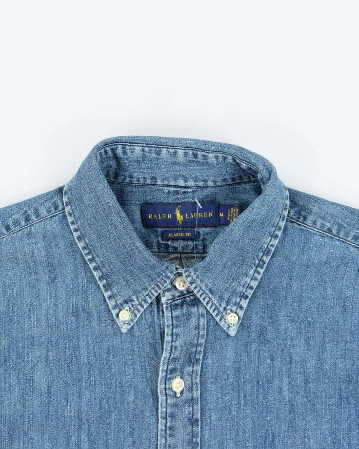 Vintage Ralph Lauren Classic Fit Long Sleeve Denim Shirt - M sold by Rokit product image thumbnail 3
