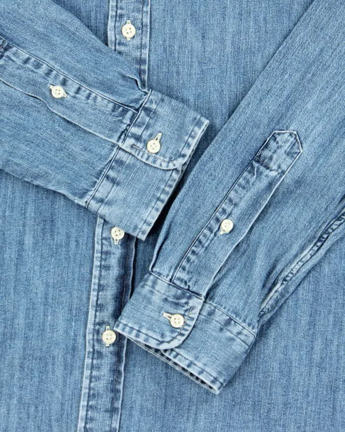 Vintage Ralph Lauren Classic Fit Long Sleeve Denim Shirt - M sold by Rokit product image thumbnail 5