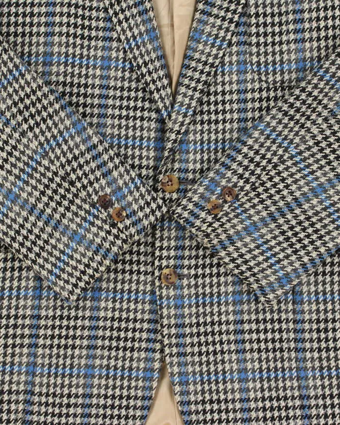 Vintage 1990s Burberry Japan Wool Houndstooth Single Breasted Blazer - XL sold by Rokit product image thumbnail 5