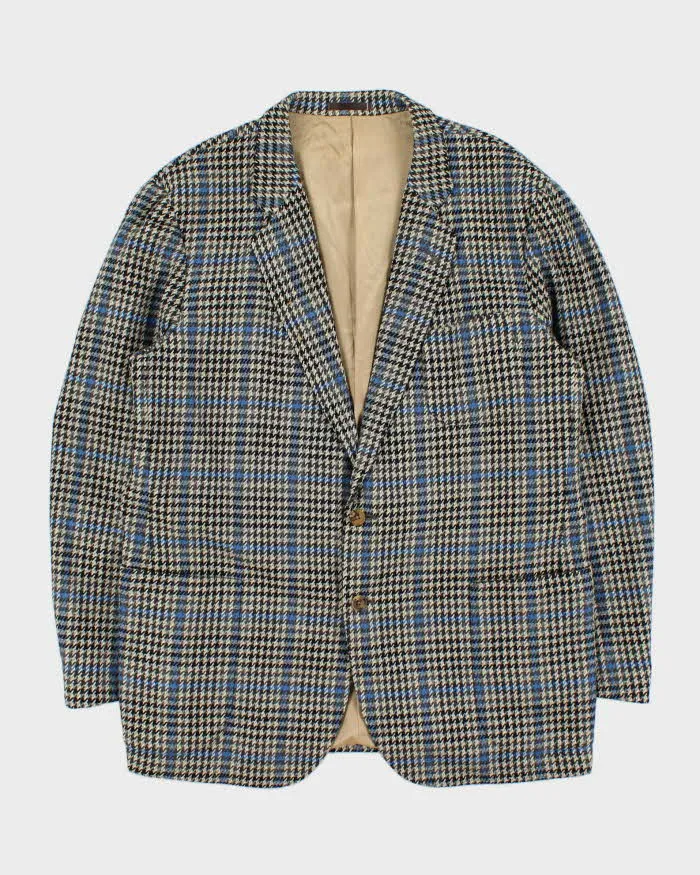 Vintage 1990s Burberry Japan Wool Houndstooth Single Breasted Blazer - XL sold by Rokit