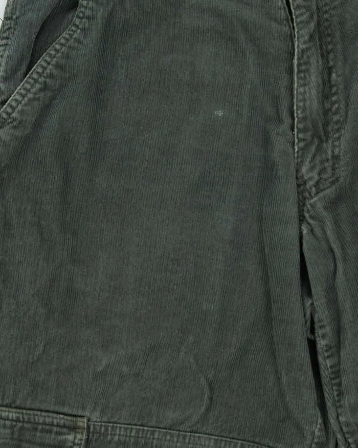 Vintage 1990s O'Neill Forest Green Corduroy Wide Leg Cargo Trousers - W32 L31 sold by Rokit product image thumbnail 4