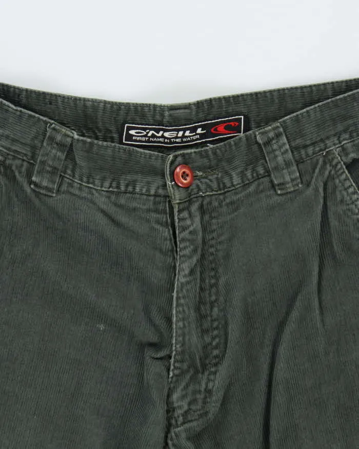 Vintage 1990s O'Neill Forest Green Corduroy Wide Leg Cargo Trousers - W32 L31 sold by Rokit product image thumbnail 3