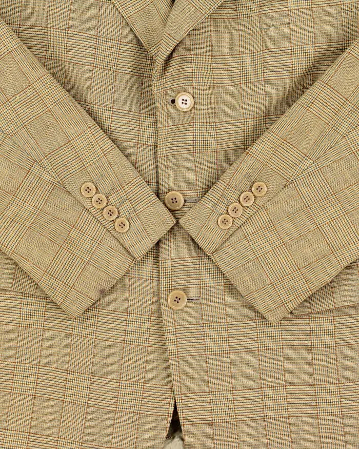 Vintage 1980s Christian Dior Wool Glen Check Single Breasted Blazer - XL sold by Rokit product image thumbnail 4