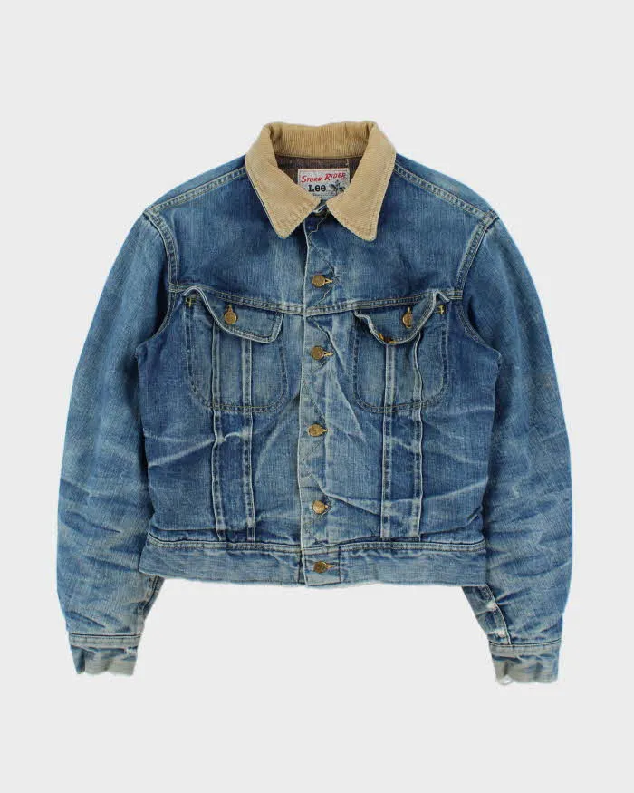 Vintage 1960s Lee Storm Rider Blanket Lined Union Made In USA Denim Trucker Jacket - M sold by Rokit