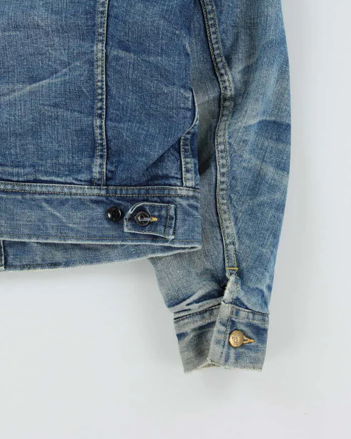 Vintage 1960s Lee Storm Rider Blanket Lined Union Made In USA Denim Trucker Jacket - M sold by Rokit product image thumbnail 5