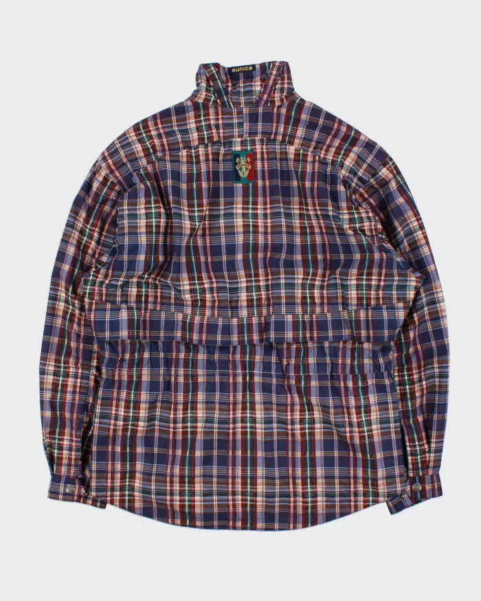 Vintage 1990s Sunice Madras Plaid Soft Shell Ski Windbreaker Jacket - M sold by Rokit product image thumbnail 2