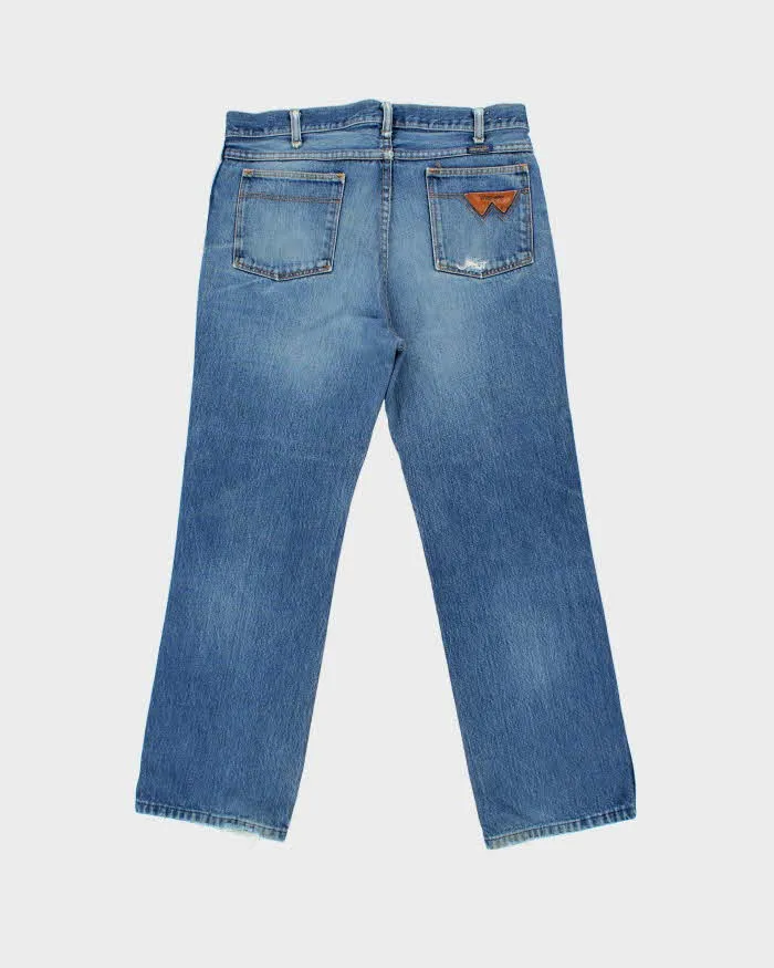 Vintage 1970s Wrangler Blue Bell Bootcut Denim Jeans - W34 L28 sold by Rokit product image thumbnail 2