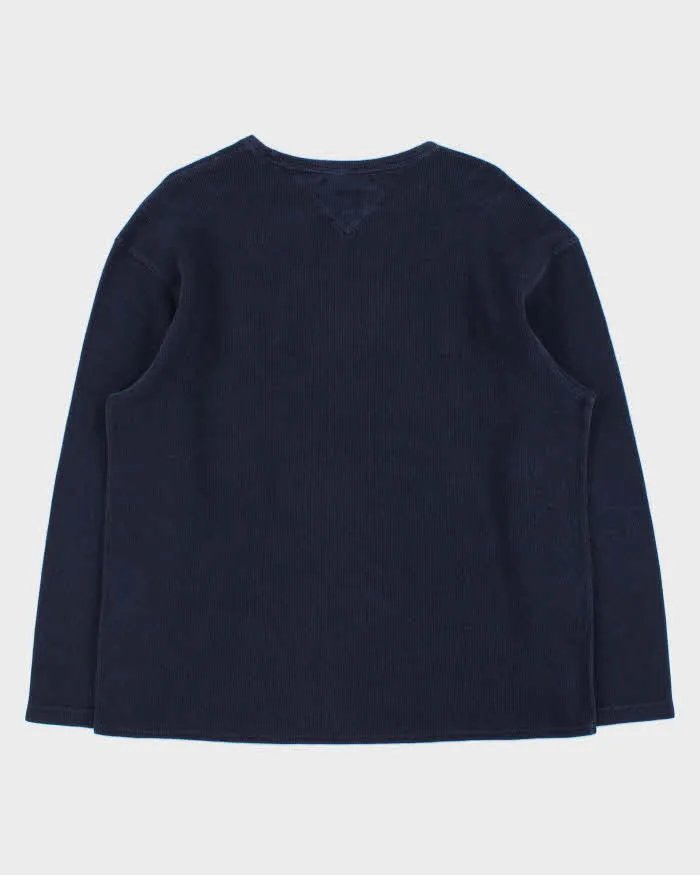 Vintage Y2K 00s Tommy Hilfiger Embroidered Long Sleeve Waffle T-Shirt - XL sold by Rokit product image thumbnail 2