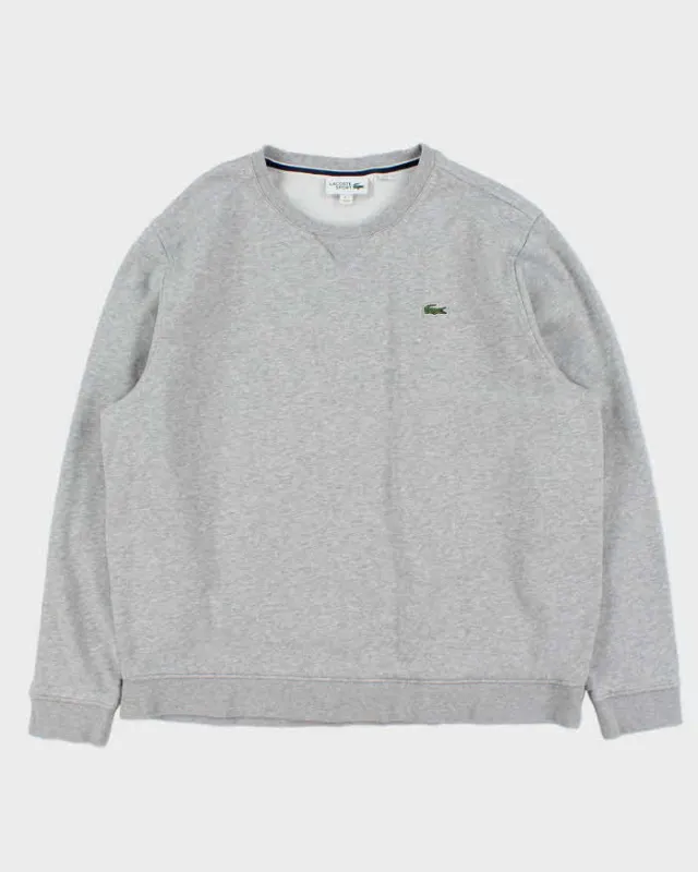 Vintage Lacoste Sport Marl Grey Crewneck Sweatshirt - XXL sold by Rokit