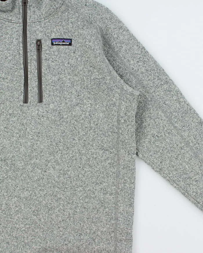 Vintage Patagonia Marl Grey Quarter-Zip Fleece - M sold by Rokit product image thumbnail 3