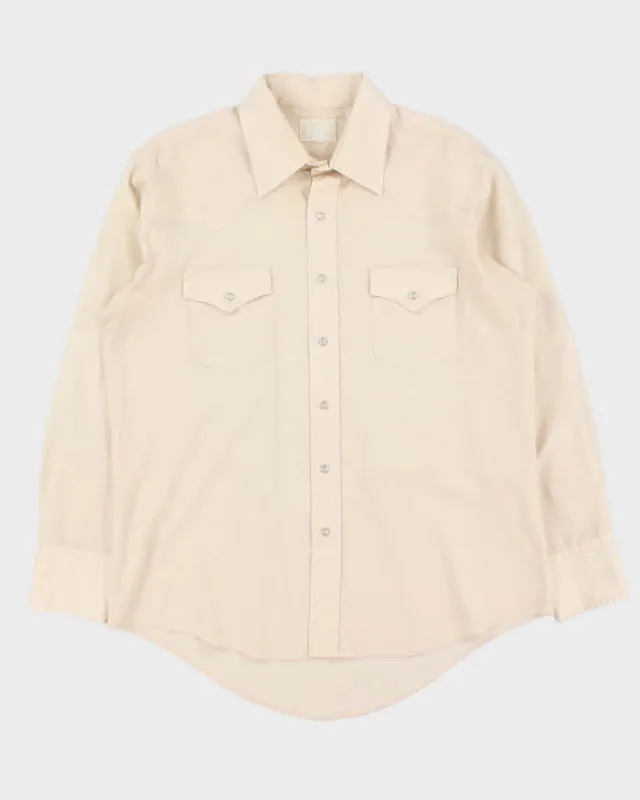 Vintage 1970s Ranchmen Long Tail Pearl Snap Button Long Sleeve Western Shirt - L sold by Rokit