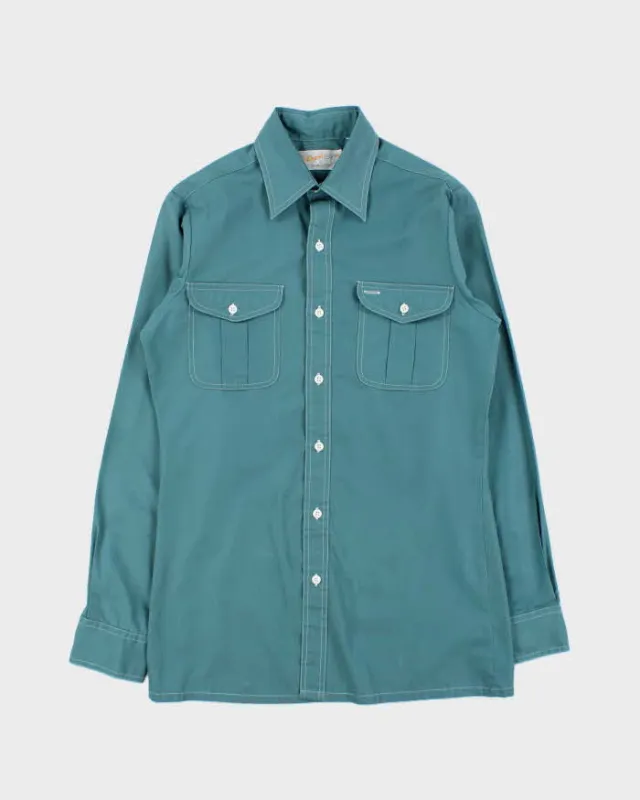 Vintage 1970s Capri California By David Langman Contrast Stitch Long Sleeve Shirt - S made by Rokit