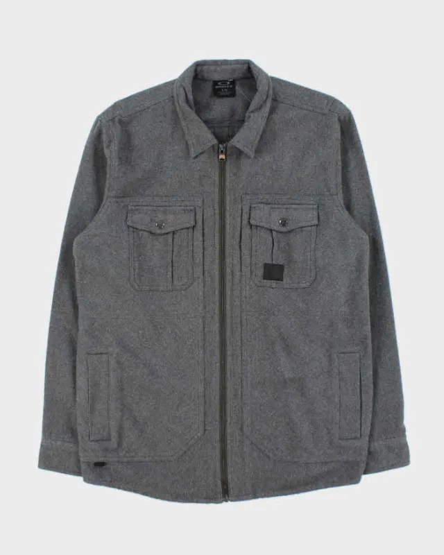 Vintage Oakley Full-Zip Long Sleeve Utility Over Shirt - L sold by Rokit