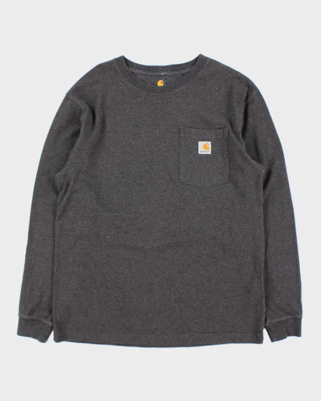 Vintage Carhartt Original Fit Long Sleeve Pocket T-Shirt - M sold by Rokit