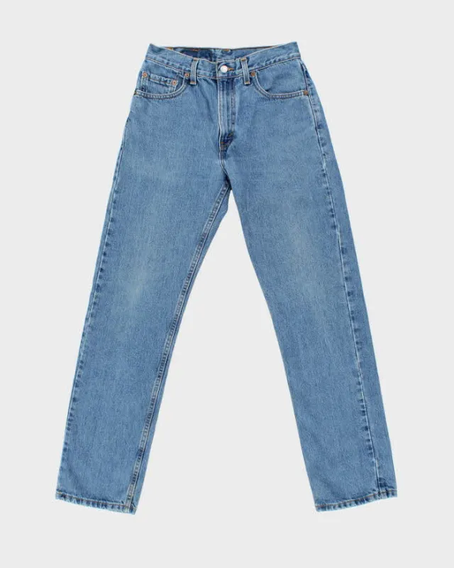 Vintage 1990s Levi's 505 Mid Rise Straight Leg Denim Jeans - W29 L32 made by Levi's