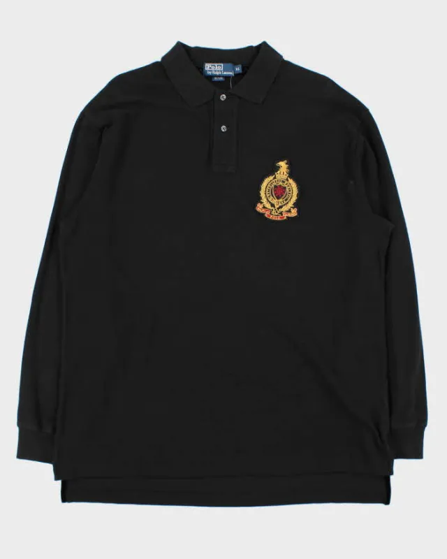 Vintage Y2K 00s Polo Ralph Lauren Crest Long Sleeve Polo Shirt - XL sold by Rokit