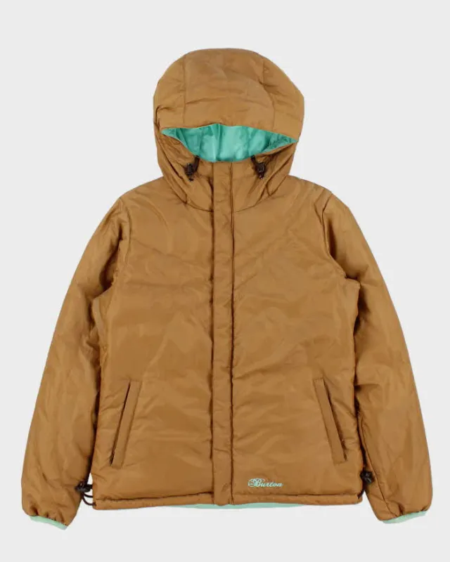 Vintage Y2K 00s Burton Goose Down Reversible Women's Puffer Jacket - XS made by Burton