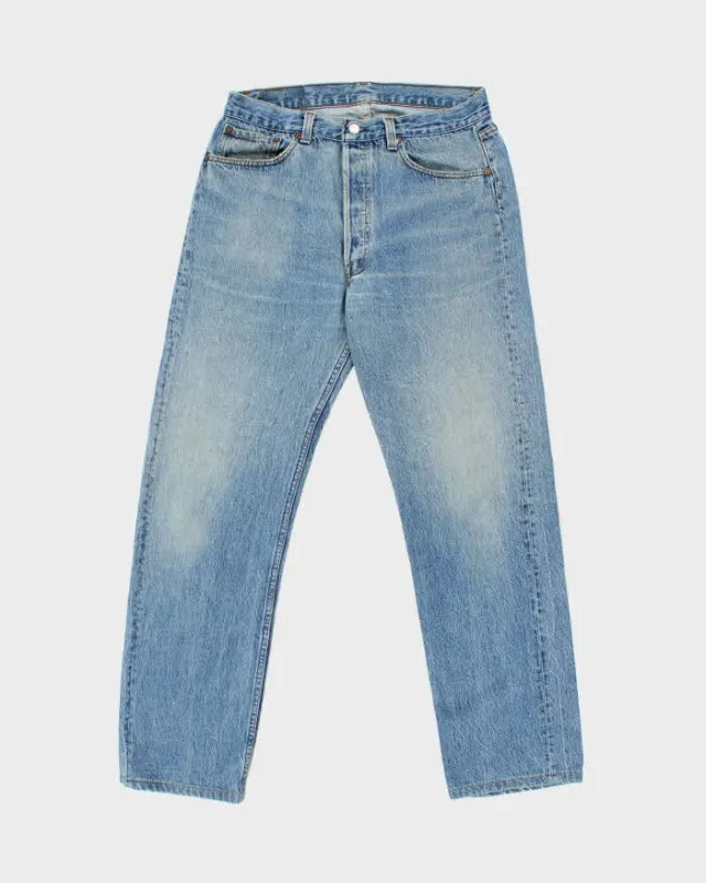 Vintage 1998 Levi's 501 Red Batwing Tag Straight Leg Denim Jeans - W32 L30 sold by Rokit