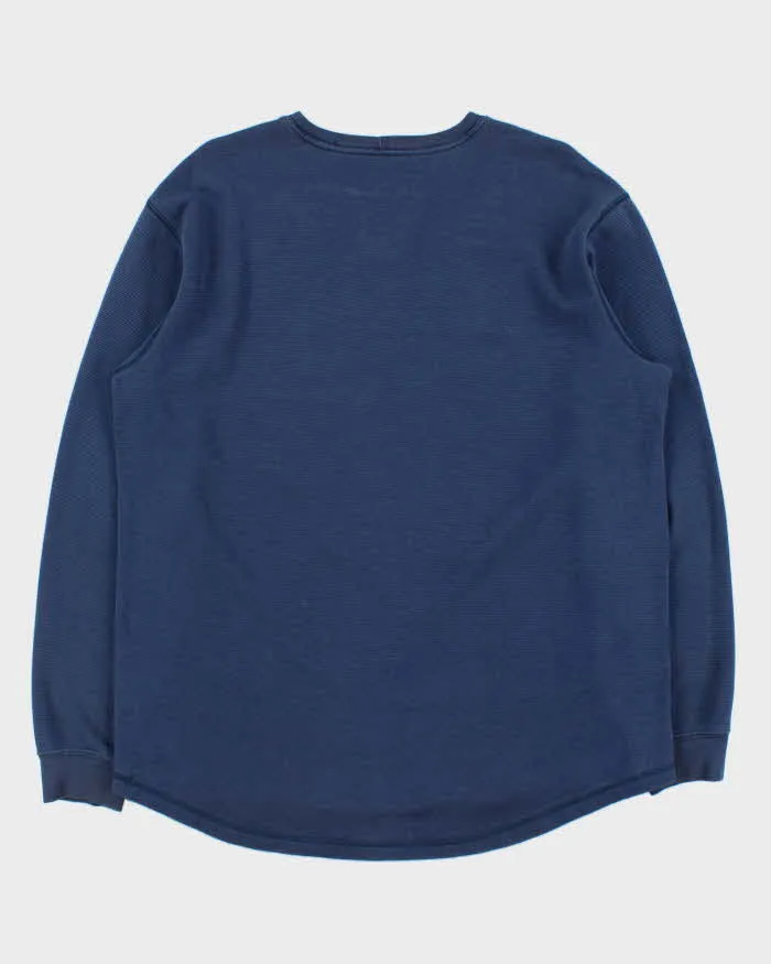 Vintage Carhartt Heavyweight Script Long Sleeve Waffle T-Shirt - XL sold by Rokit product image thumbnail 2