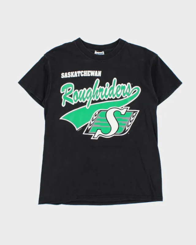 Vintage 1990s Saskatchewan Rough Riders CFL Gildan Heavyweight Crewneck T-Shirt - M sold by Rokit