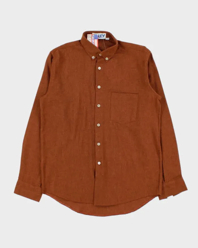 DSWT Vintage Sisley Wool Blend Long Sleeve Shirt - S made by Rokit