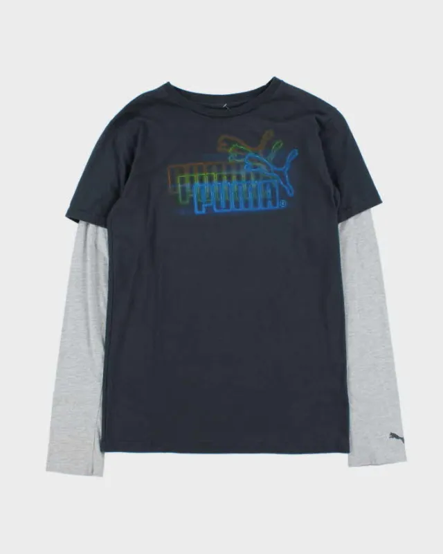 Vintage Y2K 00s Puma Double Layer Long Sleeve Women's T-Shirt - XL sold by Rokit