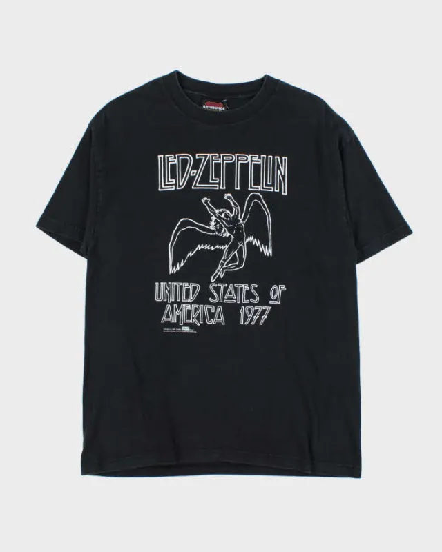 Vintage 2004 Tour Artimonde Tag Myth Gem Led-Zepplin USA 77 Crewneck T-Shirt - L made by Rokit