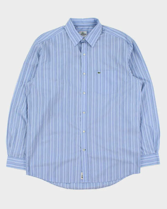 Vintage Y2K 00s Lacoste Striped Regular Fit Long Sleeve Shirt - L sold by Rokit