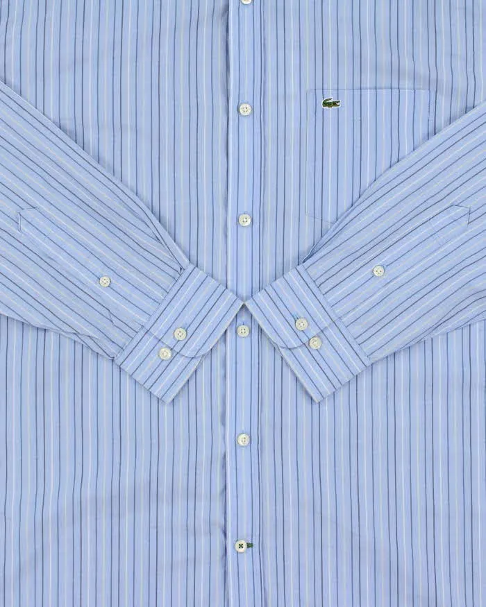 Vintage Y2K 00s Lacoste Striped Regular Fit Long Sleeve Shirt - L sold by Rokit product image thumbnail 4