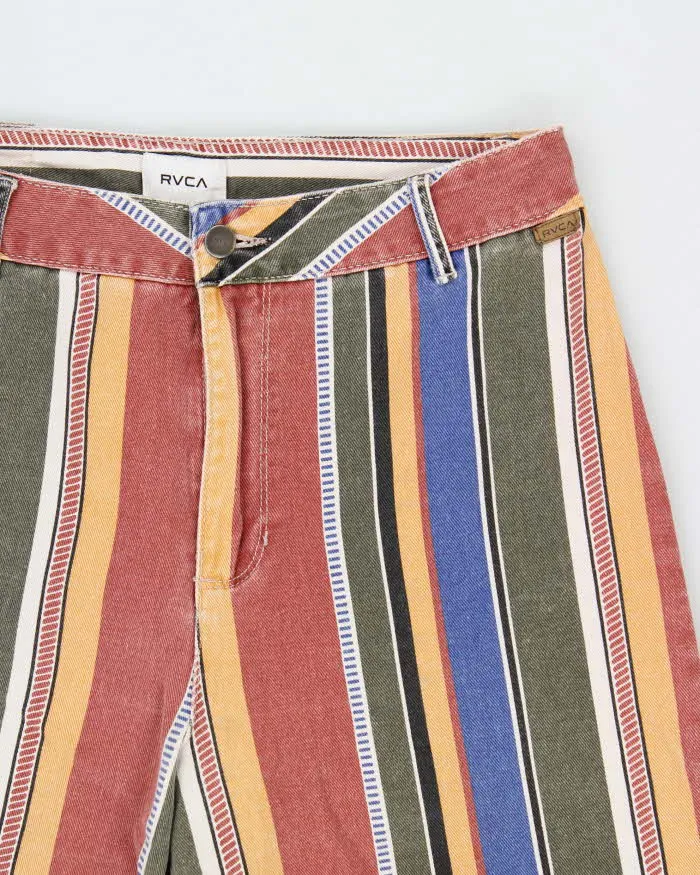 Vintage RVCA Rainbow Pant Striped Women's Wide Leg Denim Trousers - W30 L27 sold by Rokit product image thumbnail 3