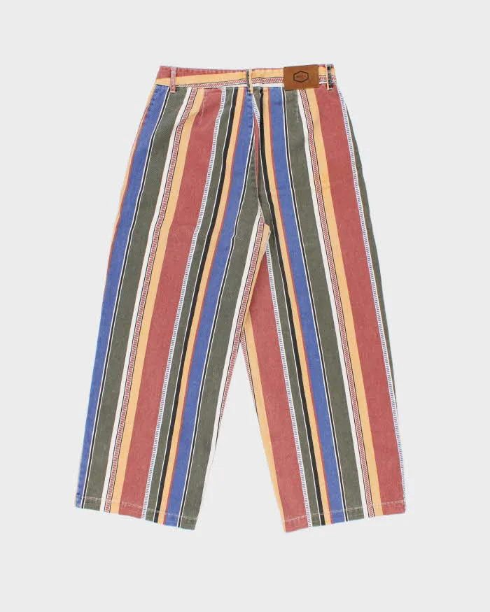 Vintage RVCA Rainbow Pant Striped Women's Wide Leg Denim Trousers - W30 L27 sold by Rokit product image thumbnail 2