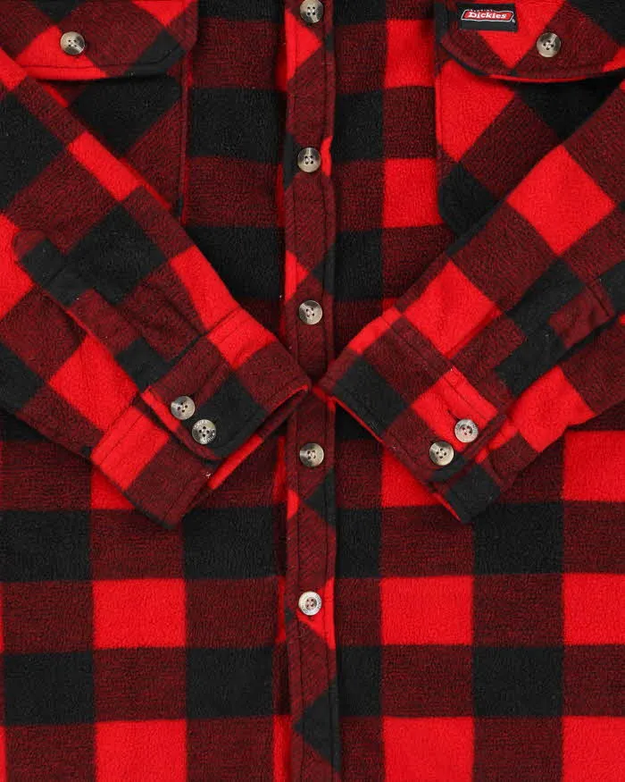 Vintage Y2K 00s Dickies Buffalo Plaid Quilt Lined Fleece Workwear Shirt - L sold by Rokit product image thumbnail 4