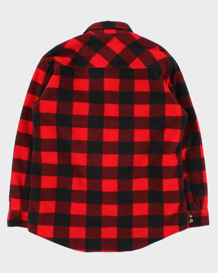 Vintage Y2K 00s Dickies Buffalo Plaid Quilt Lined Fleece Workwear Shirt - L sold by Rokit product image thumbnail 2