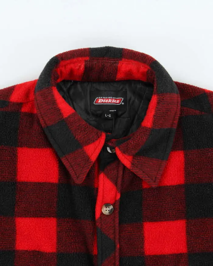 Vintage Y2K 00s Dickies Buffalo Plaid Quilt Lined Fleece Workwear Shirt - L sold by Rokit product image thumbnail 5