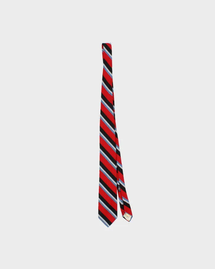 Vintage 1980s Christian Dior Striped Silk Tie sold by Rokit