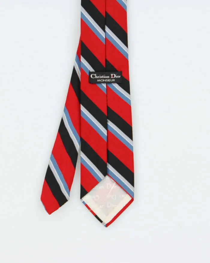 Vintage 1980s Christian Dior Striped Silk Tie sold by Rokit product image thumbnail 3