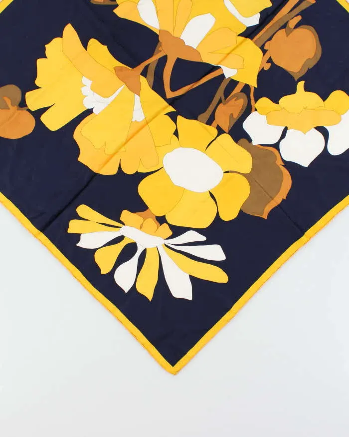 Vintage 1990s Christian Dior Hand Rolled Silk Floral Scarf sold by Rokit product image thumbnail 3