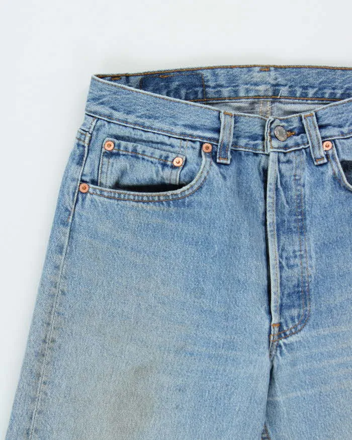 Vintage 1991 Levi's 501 Batwing Tag Made In USA Distressed Denim Straight Leg Jeans - W30 L33 sold by Rokit product image thumbnail 3