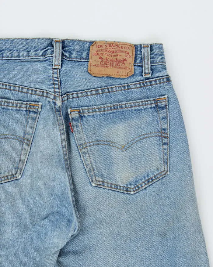 Vintage 1991 Levi's 501 Batwing Tag Made In USA Distressed Denim Straight Leg Jeans - W30 L33 sold by Rokit product image thumbnail 4